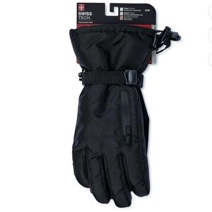 Swiss Tech Men's Premium Ski Gloves L/XL Black - NWT
